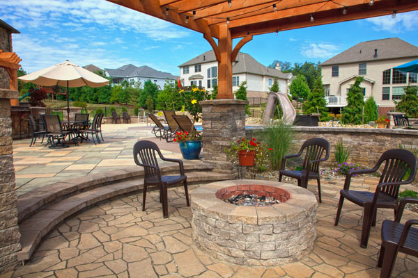 Firepit Under Pergola